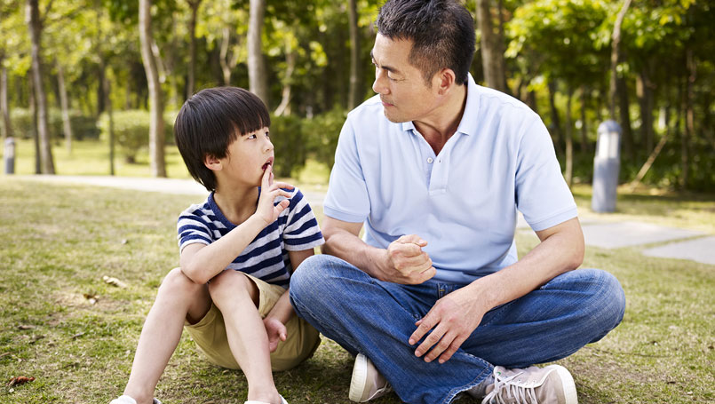 father-son-talking