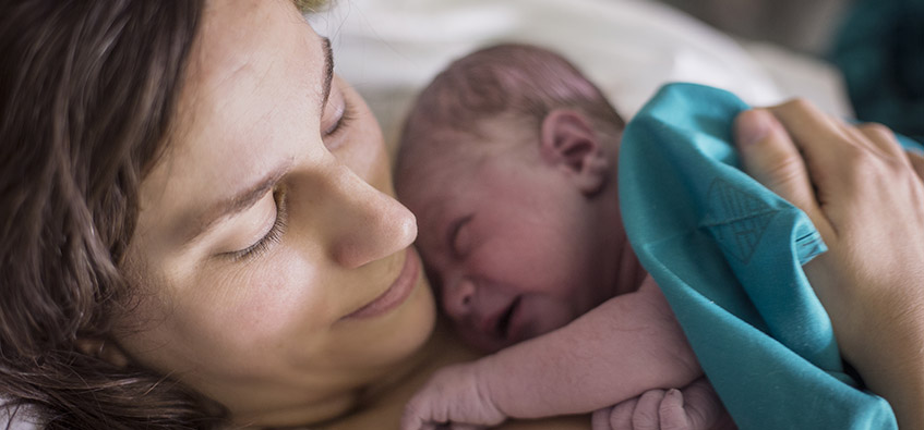 Newborn baby with hydrocele