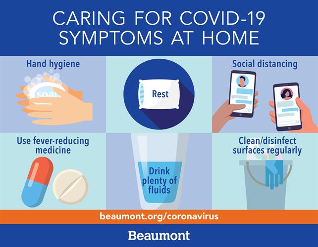 Caring for COVID-19 symptoms at home Caring for COVID-19 symptoms at home