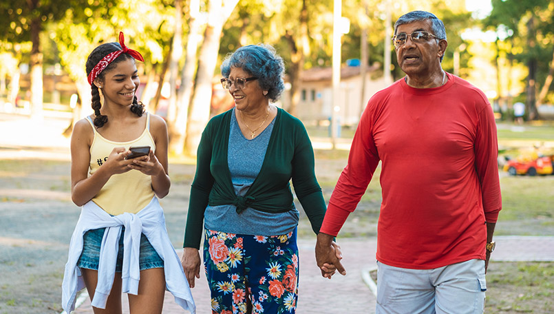 family-walking-outside