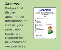 Image of vendor badges