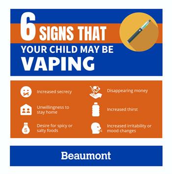 Signs your child may be vaping