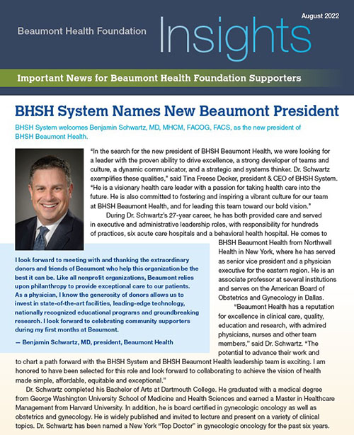 Beaumont Health Insights, August 2022 Issue