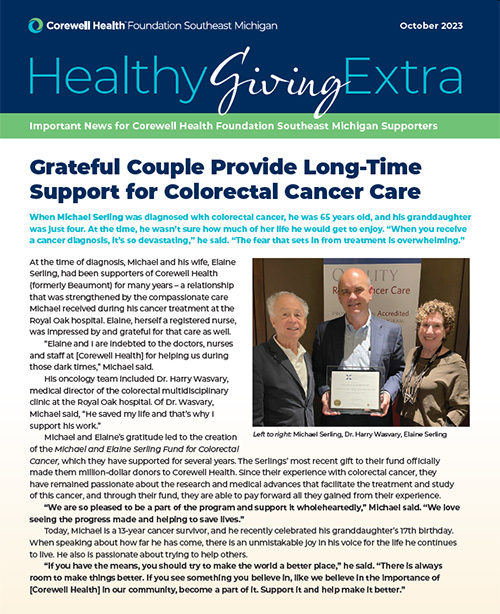 Healthy Giving Extra, October 2023 Issue