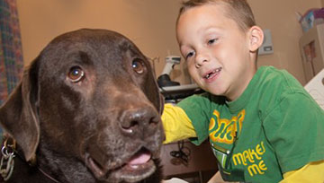 Sue and Eugene Bosart give to Animal Assisted Therapy at Beaumont Children's | Beaumont Health Sue and Eugene Bosart give to Animal Assisted Therapy at Beaumont Children's | Beaumont Health