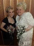 Julie (left) and Norma (right) on Norma’s wedding day
