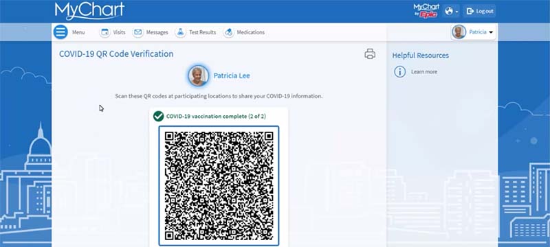 How to access your vaccination and testing credentials using a desktop computer