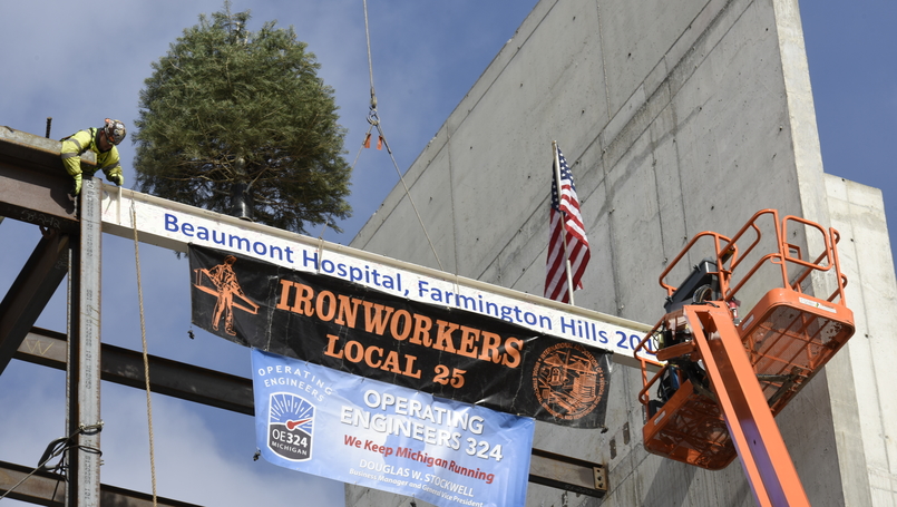 Topping off at Beaumont Hospital, Farmington Hills