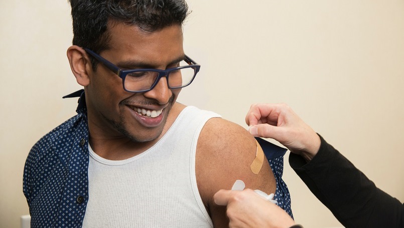 Getting a flu shot