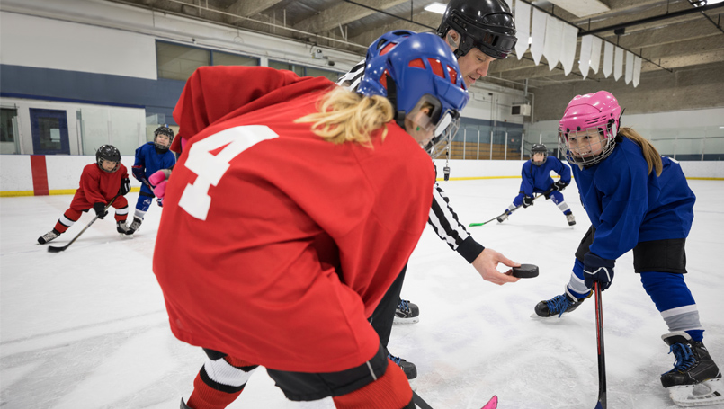 Hockey faceoff