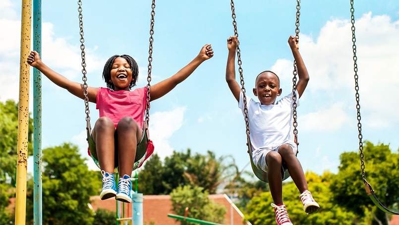 Kids on playground store