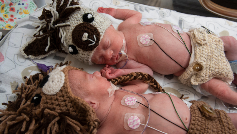 Lilah & Charlie in the NICU