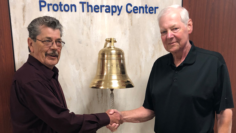 Paul and Gene with Proton Bell