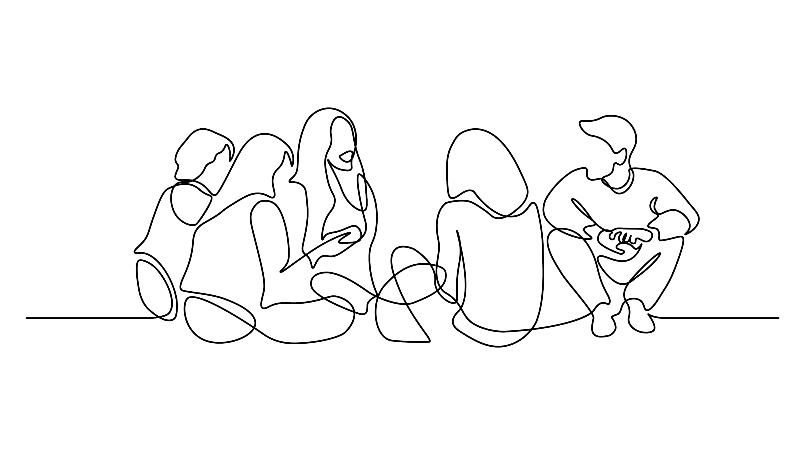 Teens talking
