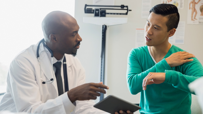 Pain questions with doctor